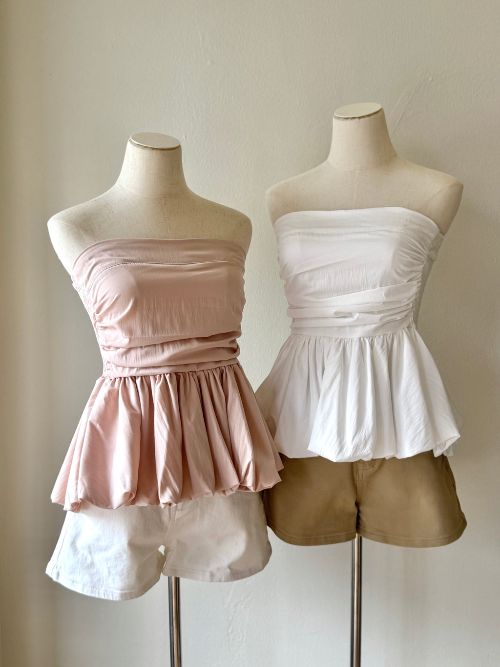 VIOLA PEPLUM BANDEAU TOP