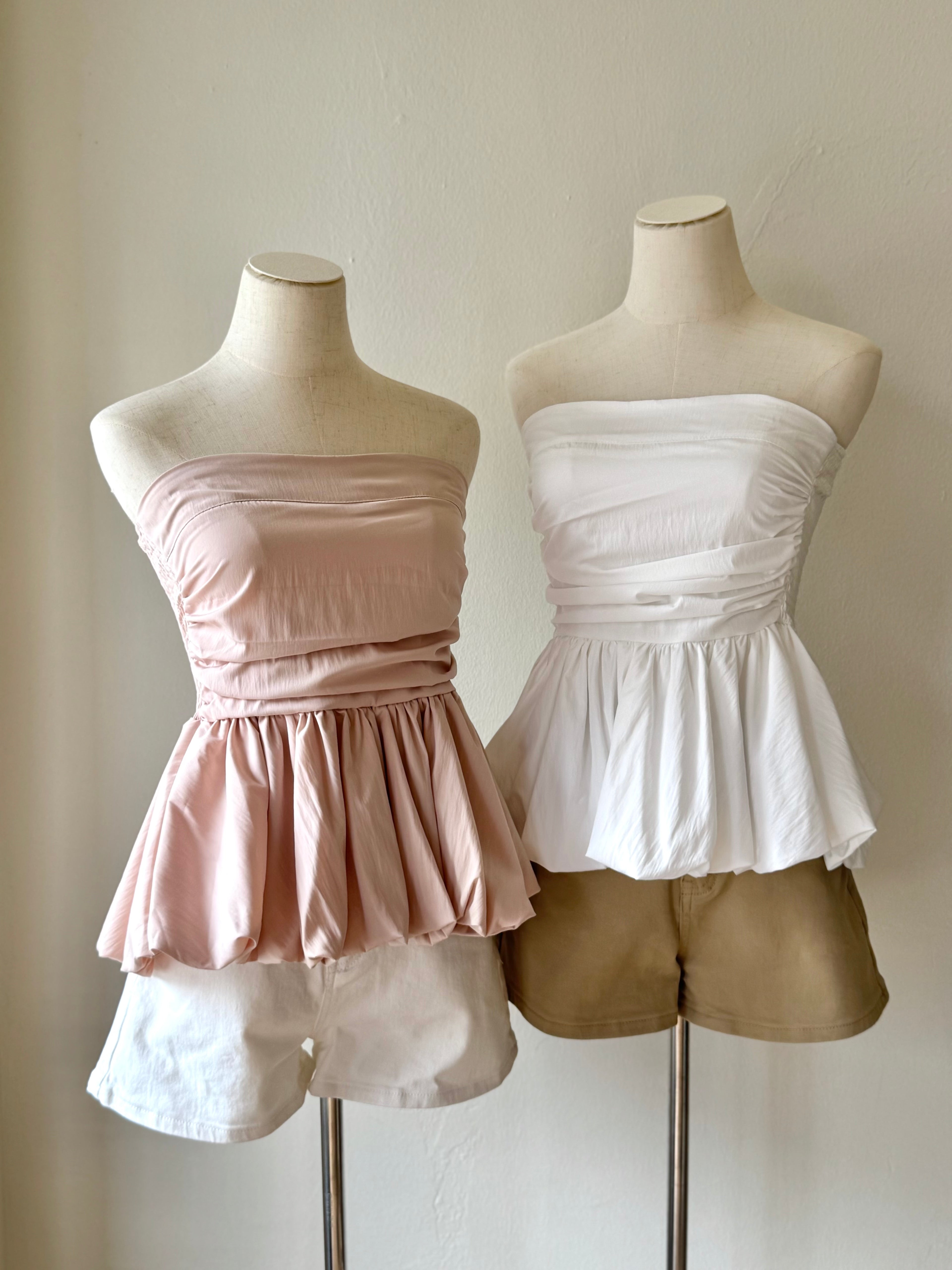 VIOLA PEPLUM BANDEAU TOP