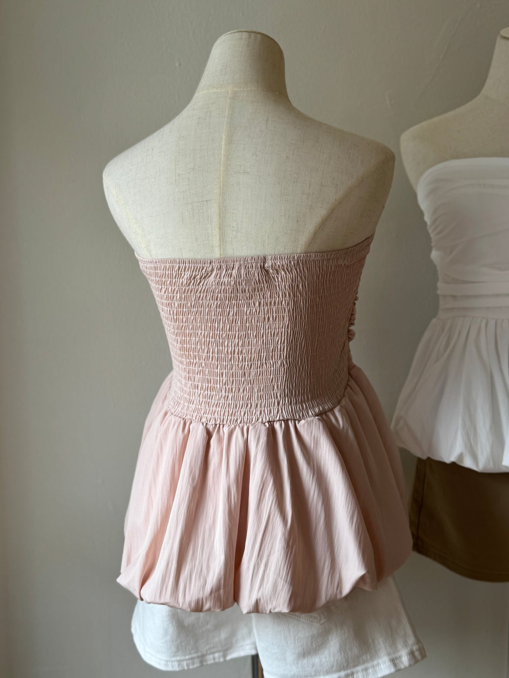 VIOLA PEPLUM BANDEAU TOP