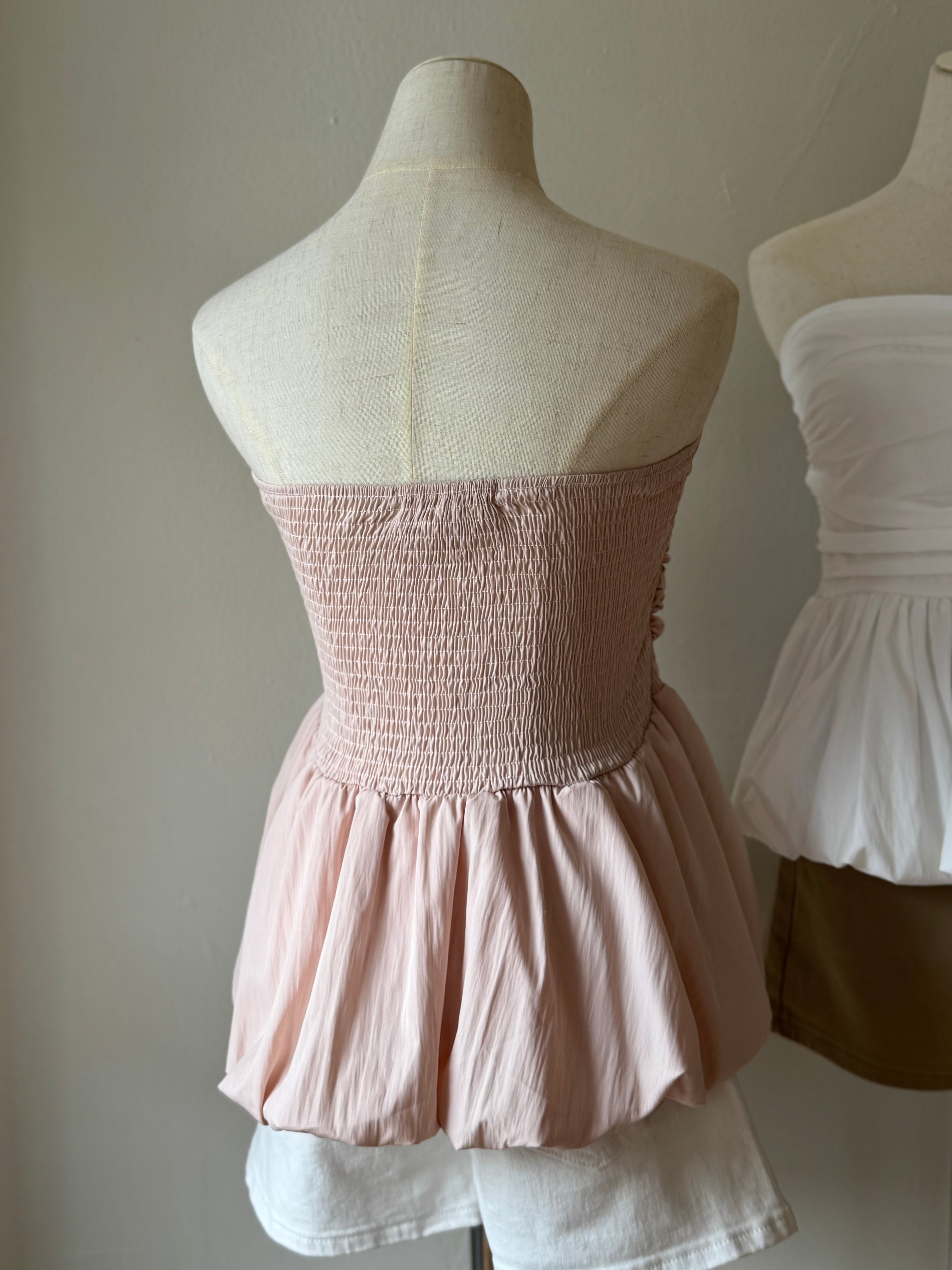 VIOLA PEPLUM BANDEAU TOP
