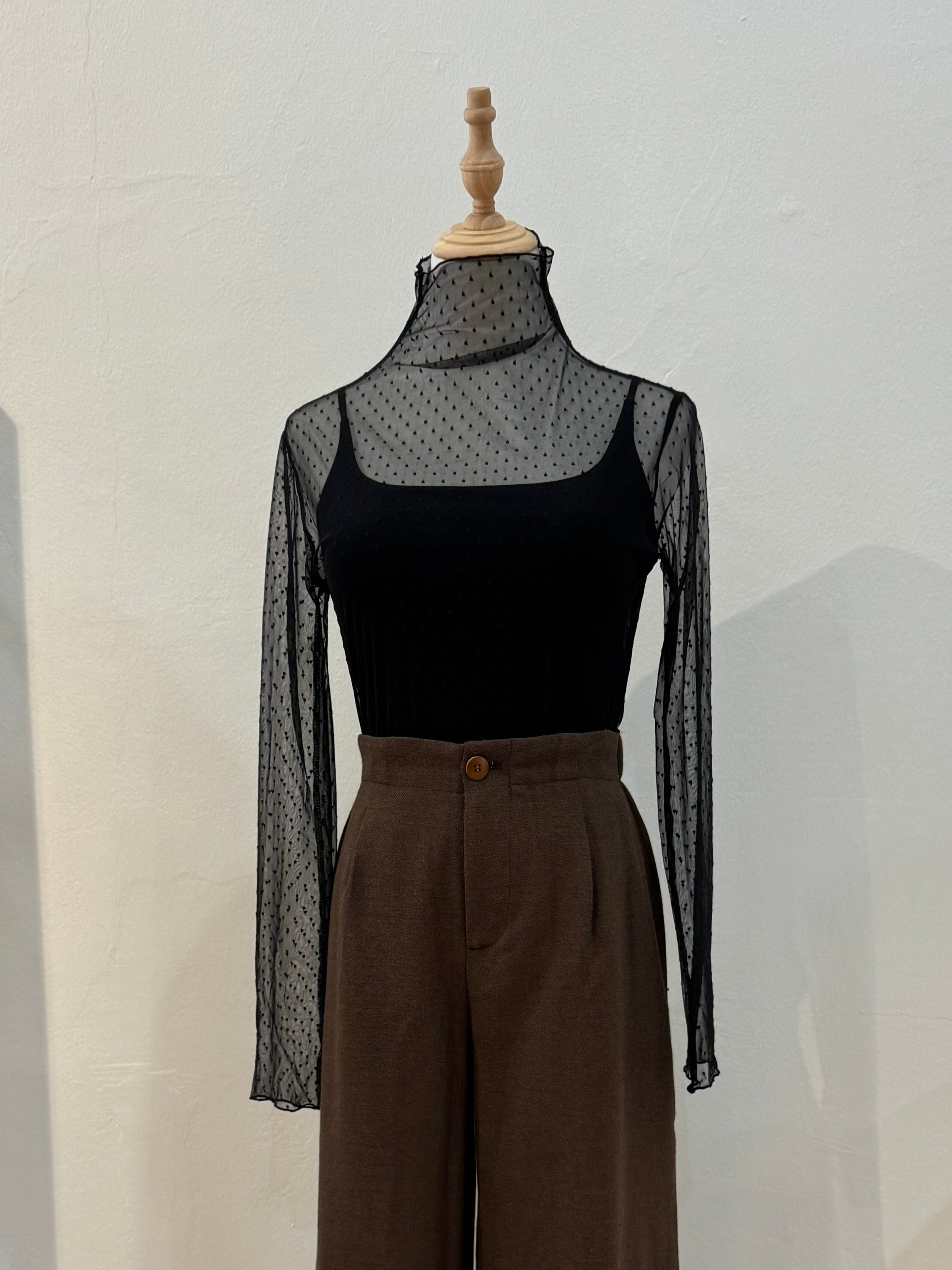 BLAIR SHEER POLKA DOTS TOP