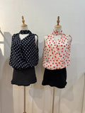 BETSY SLEEVELESS POLKA DOT TOP