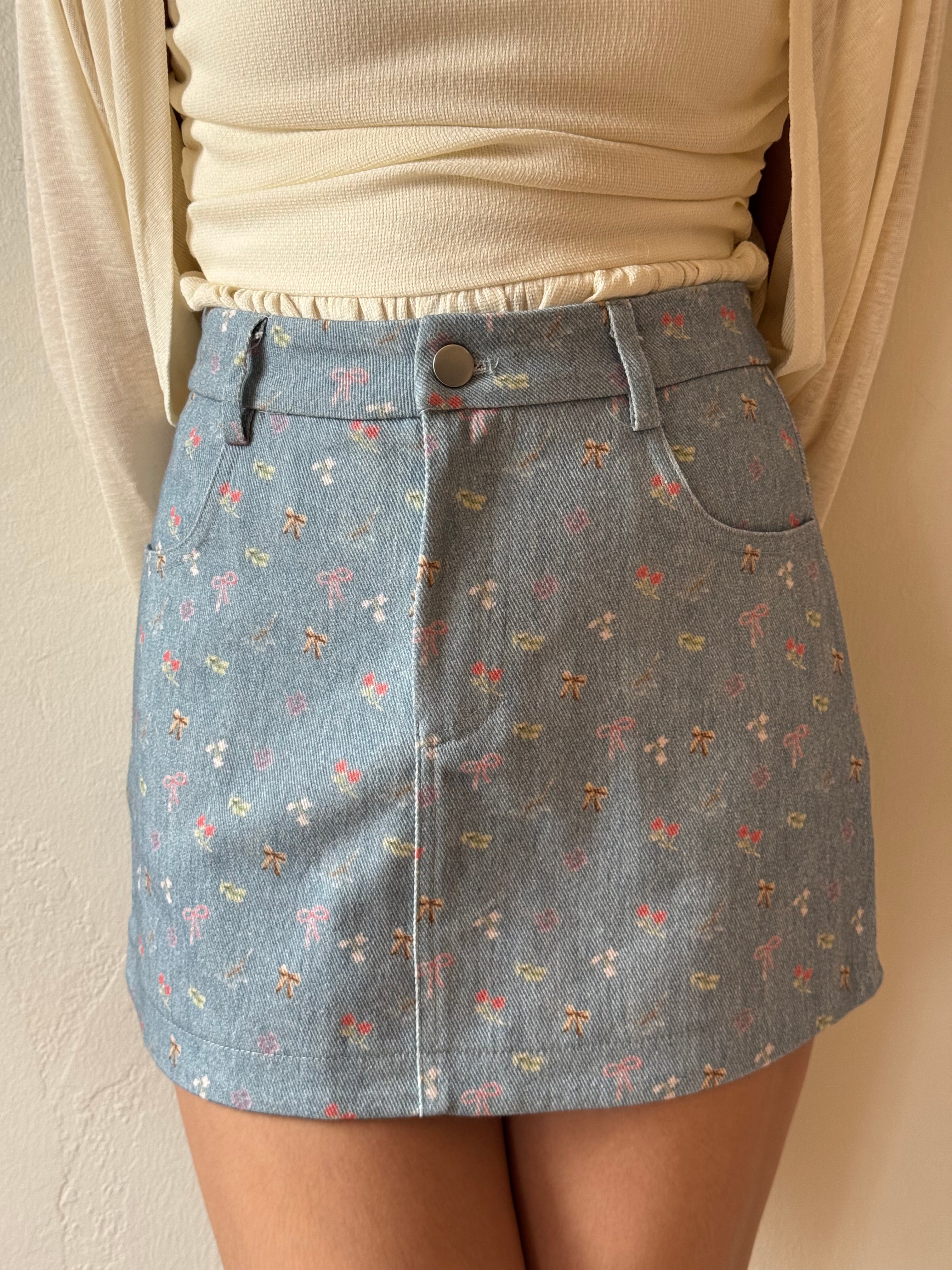 PAIGE DENIM SKIRT