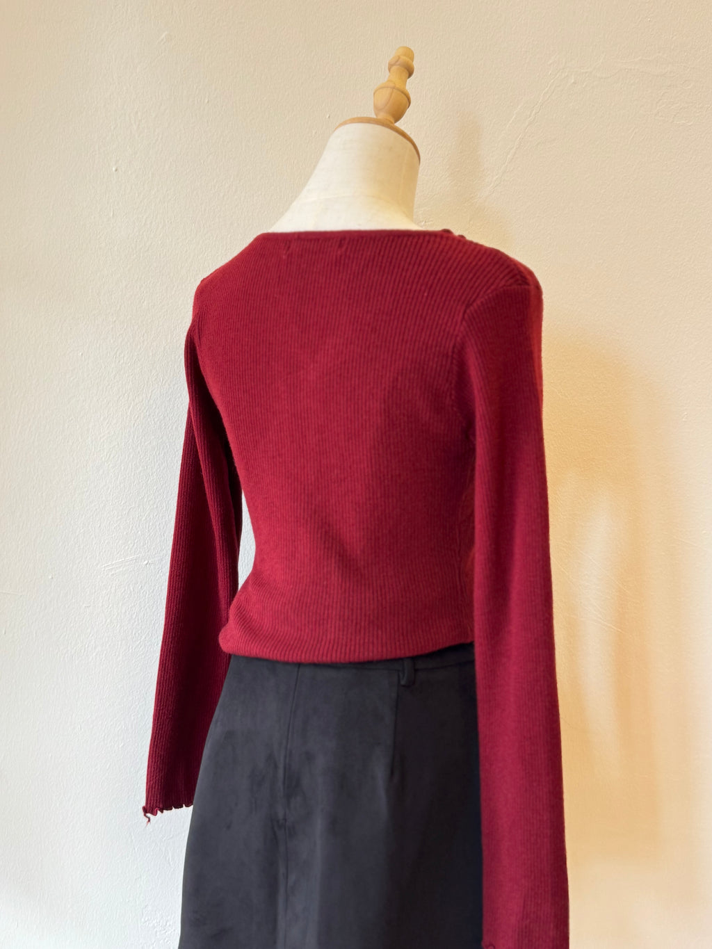 IDALIA LACE DETAILED KNITTED TOP